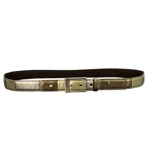 Fossil | Accessories | Fossil Gold Metallic Leather Belt  display picture 1